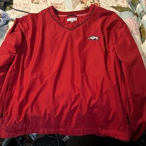 Cutter & Buck Red V-Neck Pullover